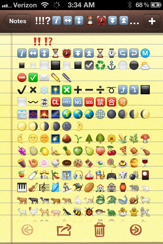 2012 emoji update