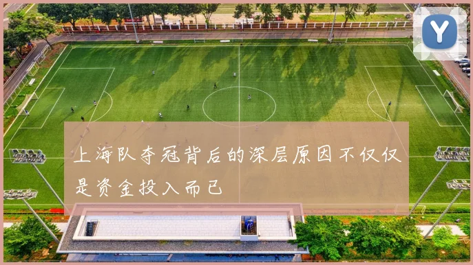 上海队夺冠背后的深层原因不仅仅是资金投入而已